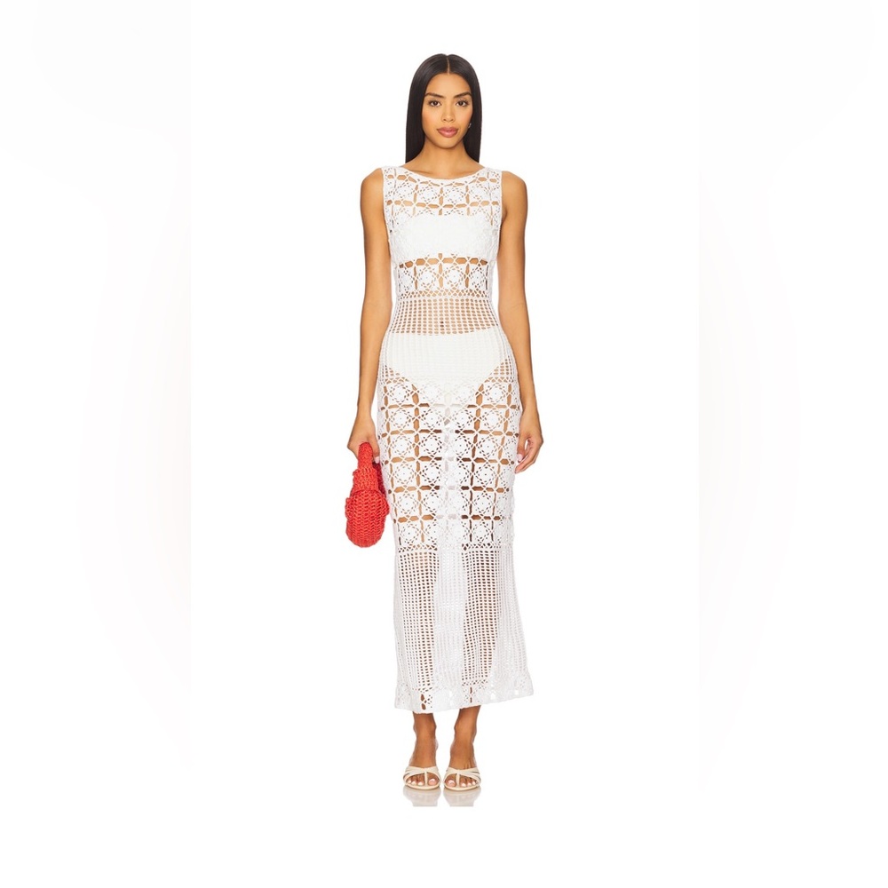 NWT Tularosa Mikio Crochet Midi Dress